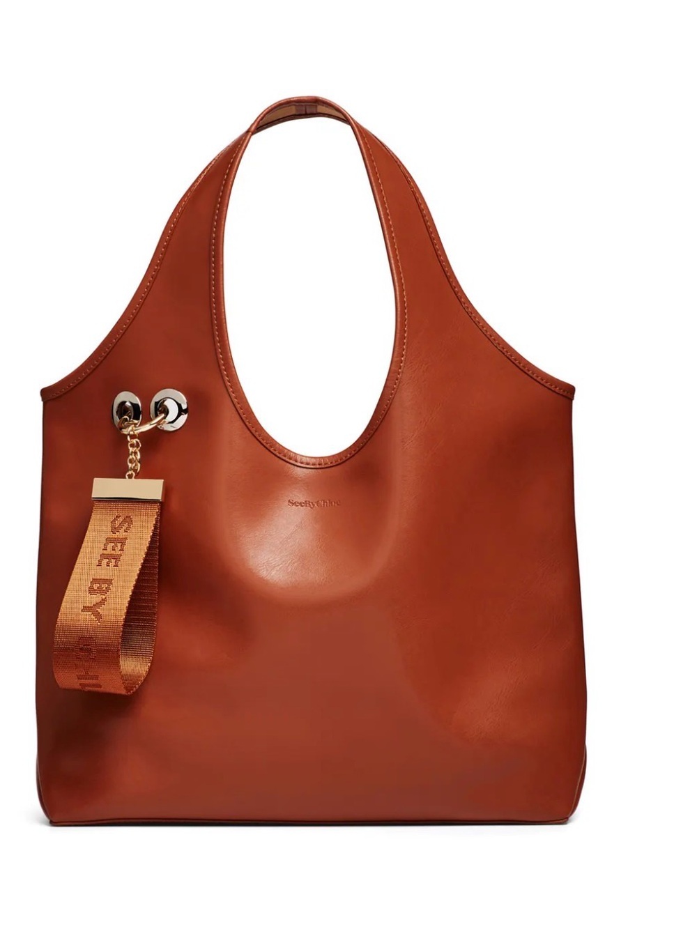 See by Chloé
Jay Large Logo Tag Leather Tote